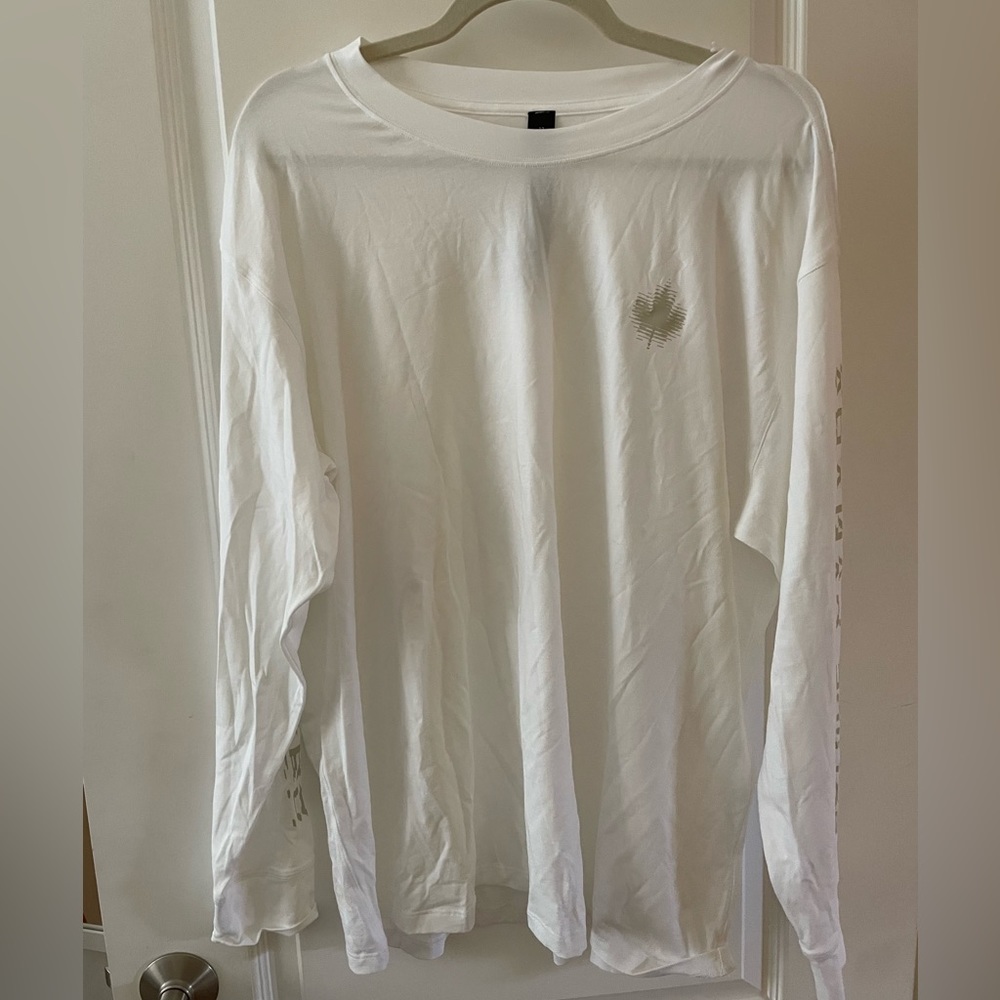 Lululemon Team Canada Fundamental Long Sleeve White/Light Ivory